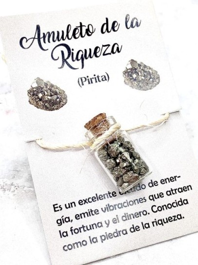 Flascó de Pirita - Amulet de la Riquesa, abundància i prosperitat