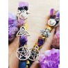 Natural Stone Power Magic Wand - Aqua Aura Quartz