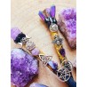Natural Stone Power Magic Wand - Aqua Aura Quartz