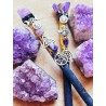 Natural Stone Power Magic Wand - Aqua Aura Quartz