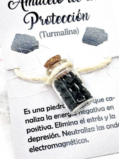 Flascó de Turmalina - Amulet de protecció, neteja i transformació