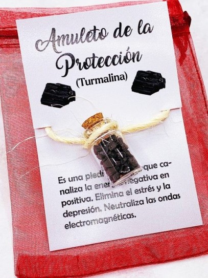 Flascó de Turmalina - Amulet de protecció, neteja i transformació