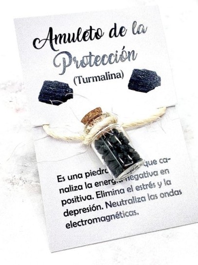 Flascó de Turmalina - Amulet de protecció, neteja i transformació