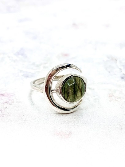 Anillo 'Moon' de Labradorita