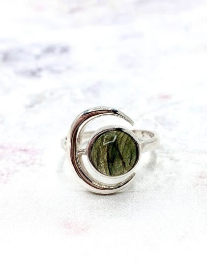 Anillo 'Moon' de Labradorita