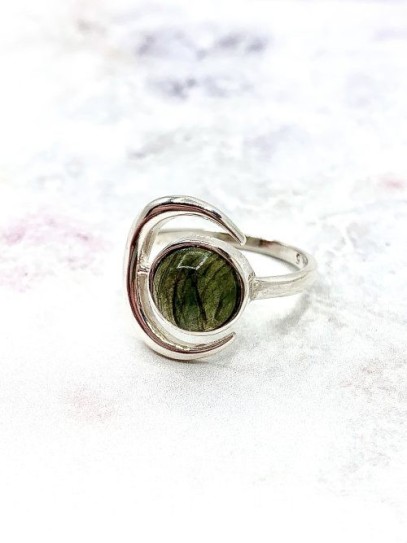 Anillo 'Moon' de Labradorita