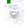 Triple silver 'Thalia' ring