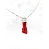 Fist of the Figa necklace made of Red Jet