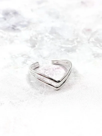 Midi silver 'Thalia' ring