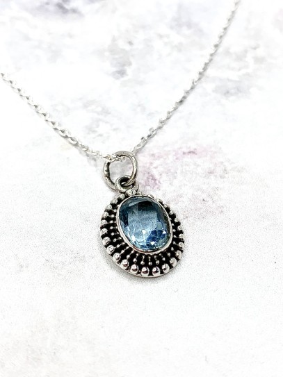 Collar 'Shalimar' de Aguamarina