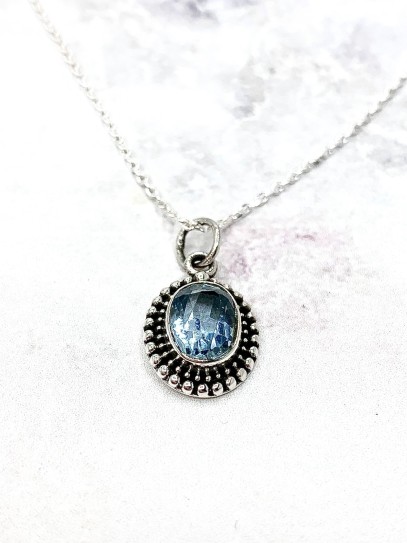 Collar 'Shalimar' de Aguamarina