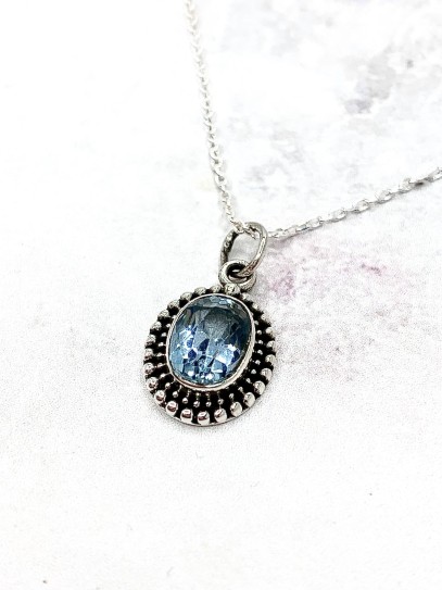 Collar 'Shalimar' de Aguamarina