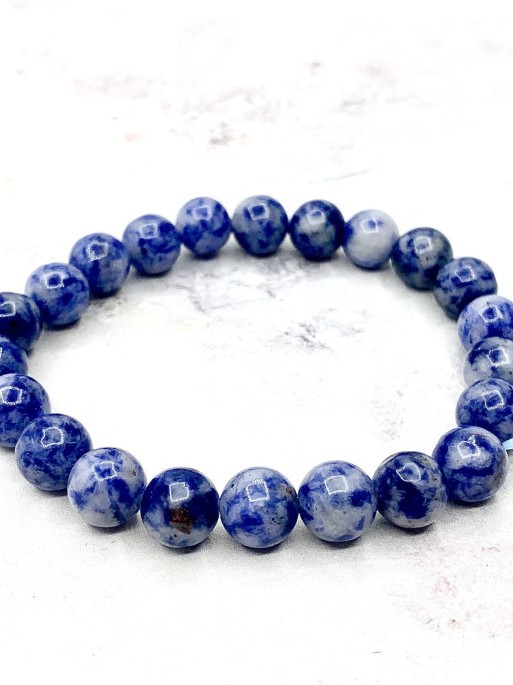 Pulsera 'Asha' de Sodalita 8mm | Inteligencia y estudios