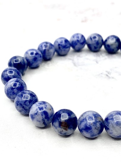 Pulsera 'Asha' de Sodalita 8mm | Inteligencia y estudios