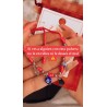Pulsera de los 7 nudos de protección y charms de la suerte