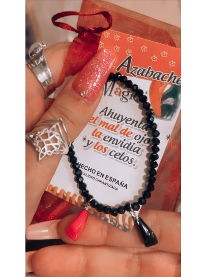 Pulsera de Azabache de protección con puño figa