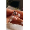 Anillo 'Vanisha' de Cuarzo rutilado con Turmalina
