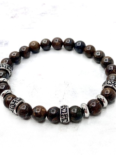 Polsera 'Thor' d'Ull de Tigre 8mm | Protecció i prosperitat