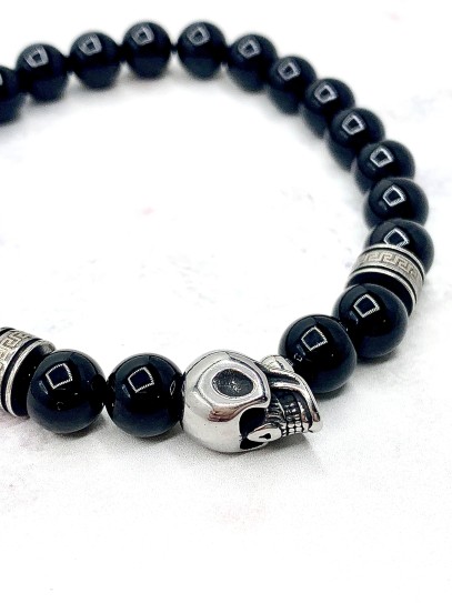 Polsera 'Owen' de Turmalina negra 8mm | Protecció extrema