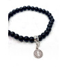 Pulsera de Turmalina y Medalla de San Benito | Protección contra el mal
