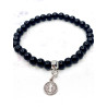 Pulsera de Turmalina y Medalla de San Benito | Protección contra el mal