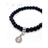 Pulsera de Turmalina y Medalla de San Benito | Protección contra el mal