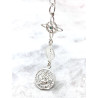 copy of Triple protection necklace: Witch's Knot, Miraculous Medal of the Virgin of the Emerald, and Tetragrammaton