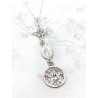 copy of Triple protection necklace: Witch's Knot, Miraculous Medal of the Virgin of the Emerald, and Tetragrammaton