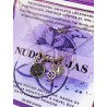 Four silver protection necklace: Witch's Knot, Caravaca Cross, Saint Benedict and Tetragrammaton