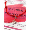 Pulsera de los 7 nudos de protección y Nudo de Brujas - Amatista