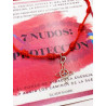 Pulsera de los 7 nudos de protección y Nudo de Brujas - Amatista