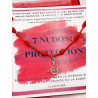 Pulsera de los 7 nudos de protección y Nudo de Brujas - Esmeralda