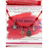 Pulsera 7 nudos roja cuatro protecciones: Nudo de Bruja, Cruz de Caravaca, San Benito y Tetragramatón de plata