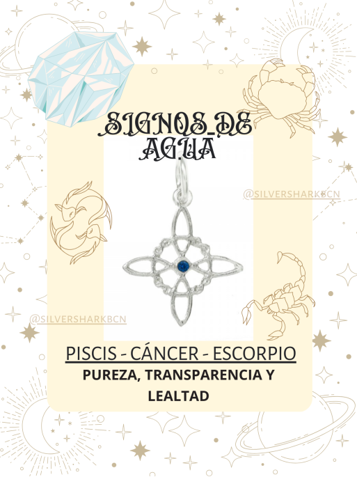 Nudo de Bruja mini de Topacio azul | Signos de Agua (Piscis, Cáncer y Escorpio)