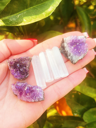 Mini Selenite Tip Generator | Cleansing and Protection