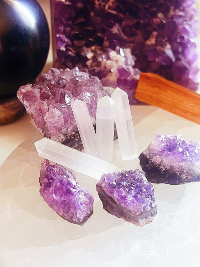 Mini Selenite Tip Generator | Cleansing and Protection