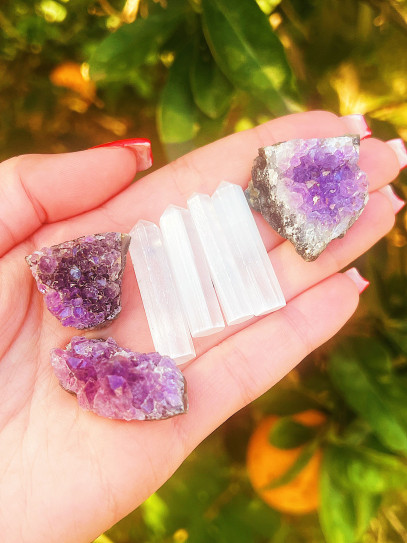 Mini Selenite Tip Generator | Cleansing and Protection