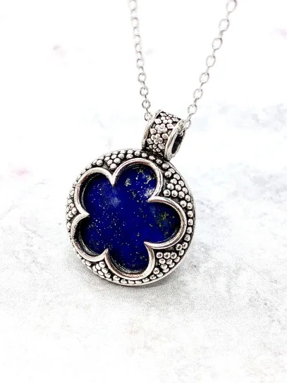 'Gotland' Flat Lapis lazuli Necklace - Medieval History