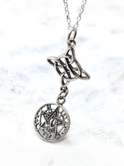 Collar Nudo Brujas y Tetragramatón - Doble protección EXTREMA