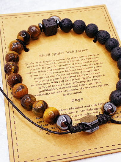 Triple Protection Tiger's Eye Bracelet | Protection, Luck, and Prosperity