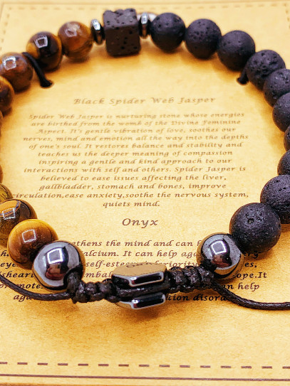 Triple Protection Tiger's Eye Bracelet | Protection, Luck, and Prosperity