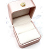 Estuche 'Queen' para regalo de piel rosa - Anillos y pendientes