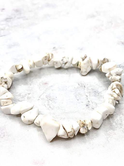 Polsera 'Índia' de xip de Howlita | Calma i pau