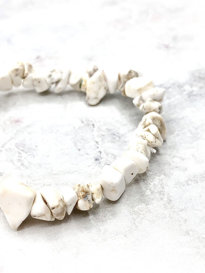 Polsera 'Índia' de xip de Howlita | Calma i pau