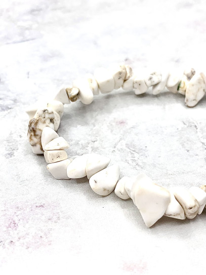 Polsera 'Índia' de xip de Howlita | Calma i pau