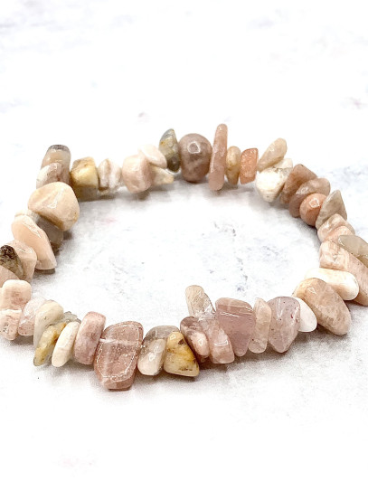'India' Sunstone Chip Bracelet | Happiness and Harmony