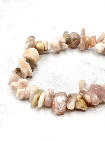 'India' Sunstone Chip Bracelet | Happiness and Harmony