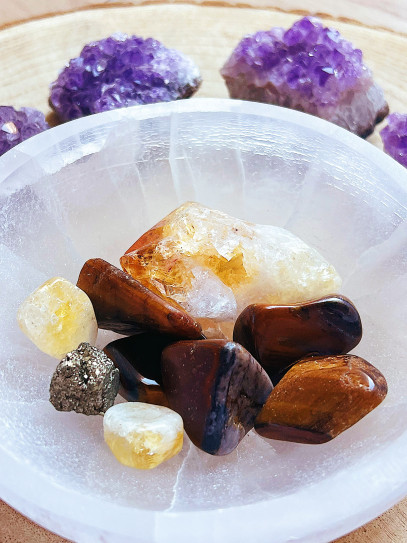 Bedroom Mineral Pack: XL Selenite Cleansing Bowl (15cm)