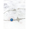Pulsera 'Agatha' de Nudo Brujas y Ojo Turco - Doble protección extrema