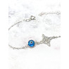 Pulsera 'Agatha' de Nudo Brujas y Ojo Turco - Doble protección extrema